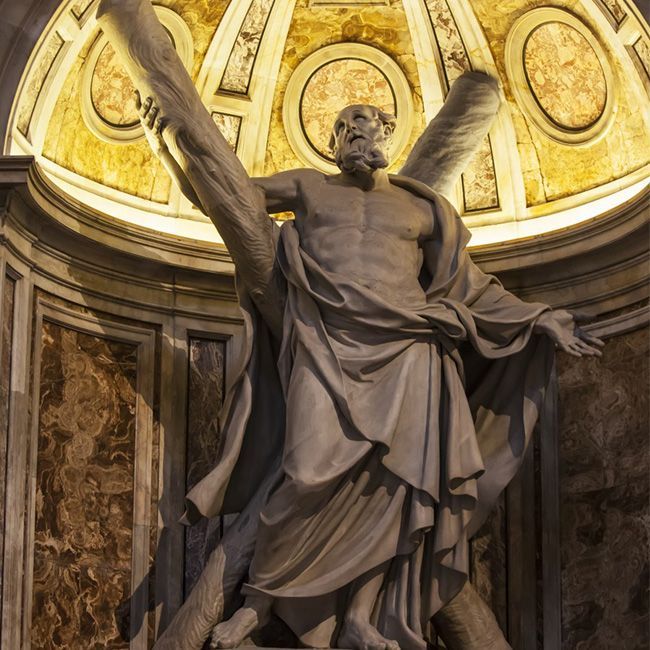 St Andrew statue