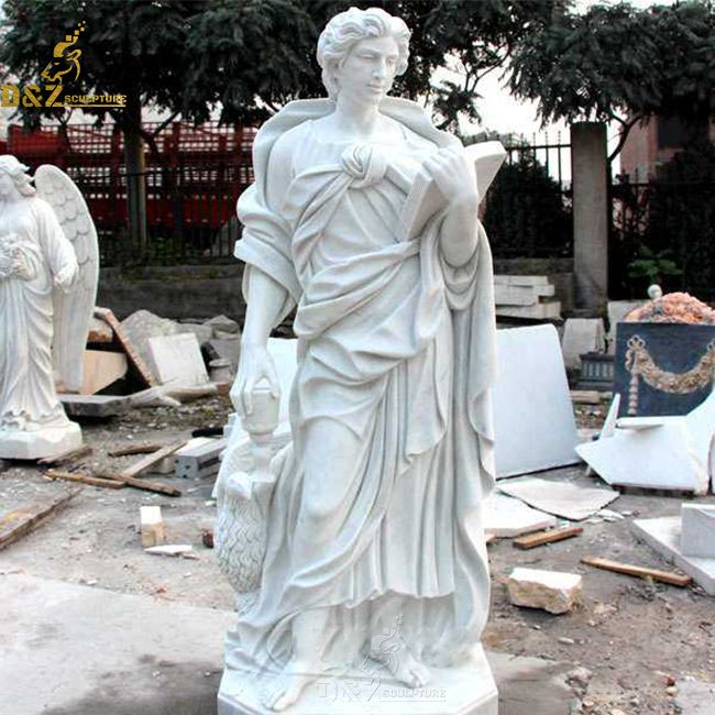 Large marble st John the evangelist statue