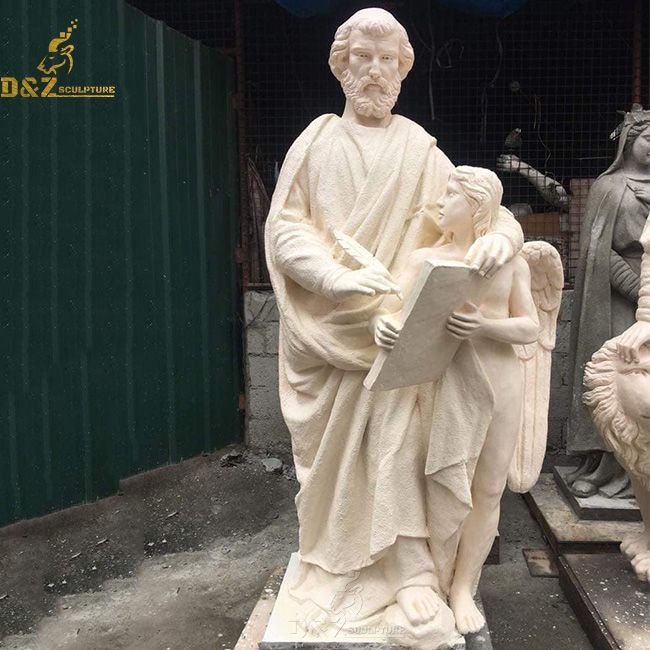 Large marble st Matthew garden statue