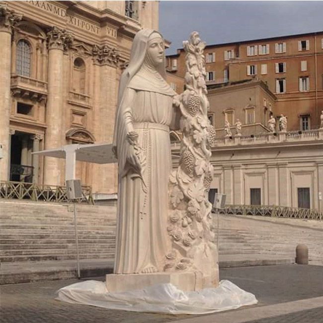 Large st Rita outdoor garden statue for sale