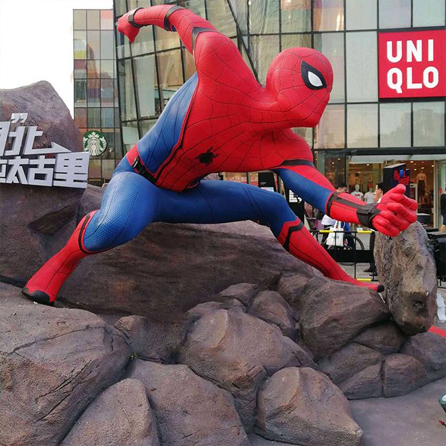 Spider man statue life size for sale