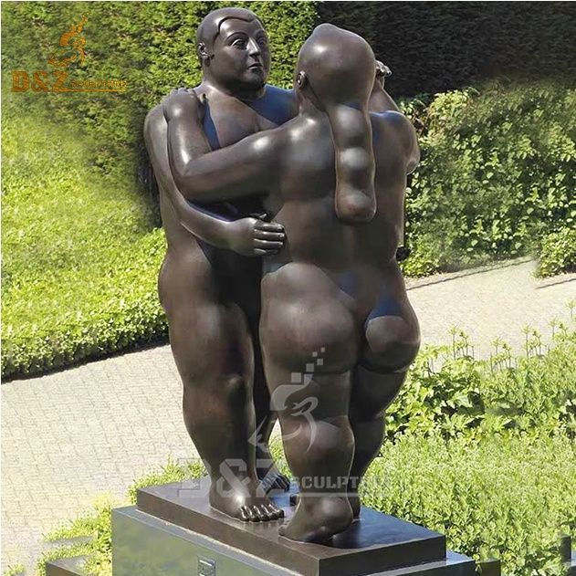 Outdoor large Fernando Botero dancers sculpture