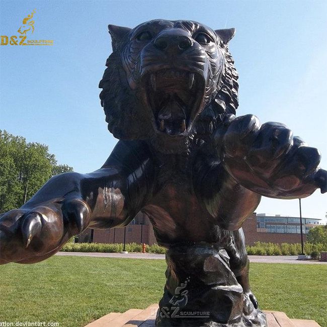 leaping tiger statue