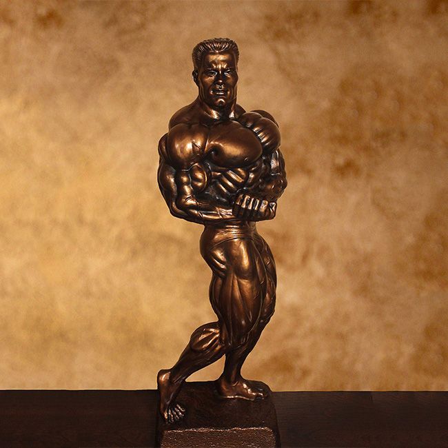 Bodybuilding figurines sculptures