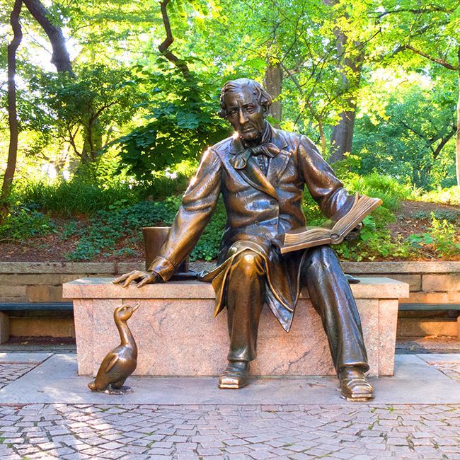 Central park Statue of Hans Christian Andersen by Georg John Lober