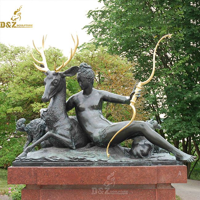 The Goddess Diana With A Stag statue