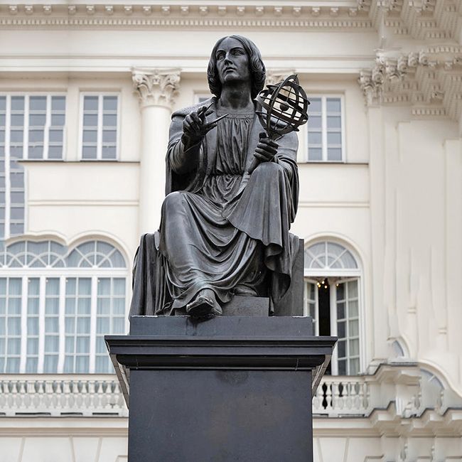 Nicolaus Copernicus statue Warsaw