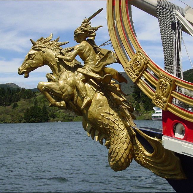 man on horse boat figurehead for sale