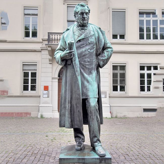 Chemist Robert Wilhelm Bunsen statue Chemist Robert Wilhelm Bunsen statue