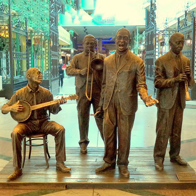 Statues of jazz band in Spirit of New Orleans Statues of jazz band in Spirit of New Orleans