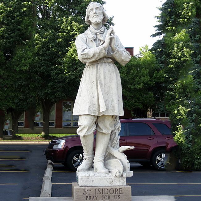 St Isidore the farmer garden statue