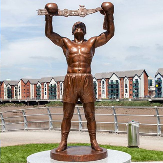 David Pearce boxer statue Bomber Newports Rocky