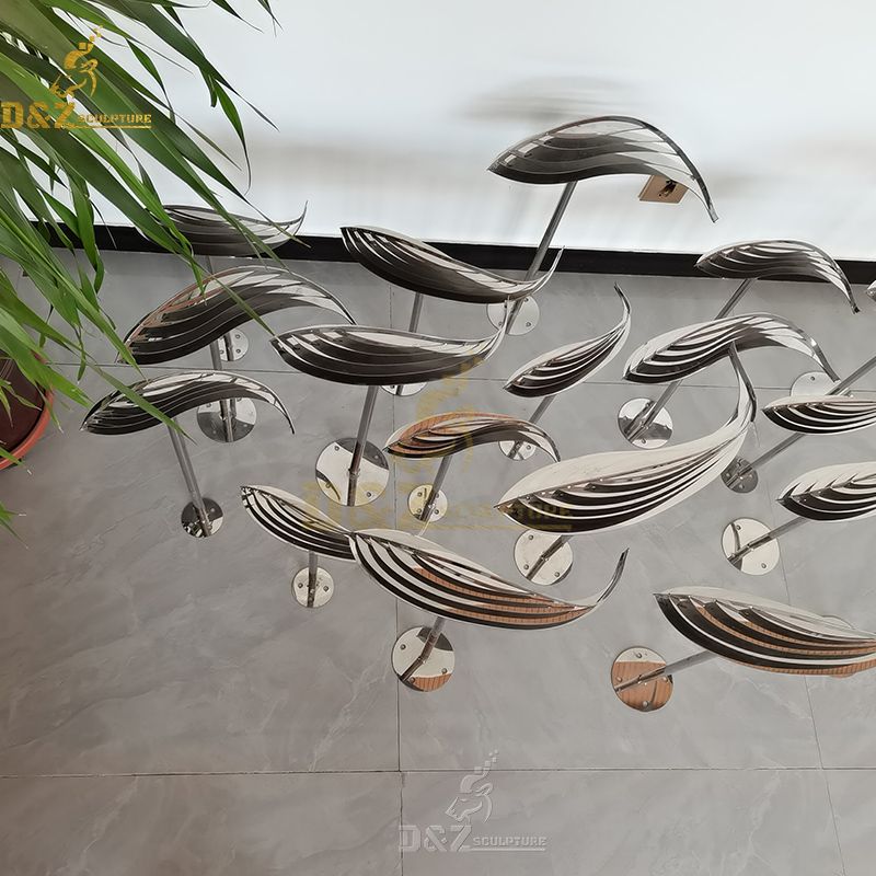 stainless steel fish sculptures