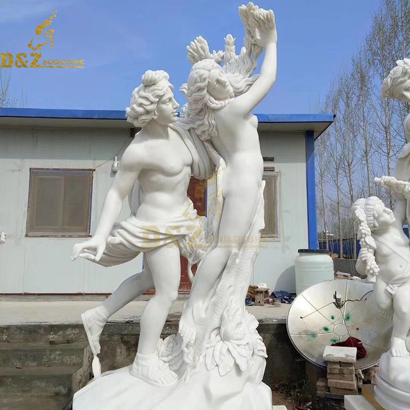 Apollo and Daphne marble statue replica