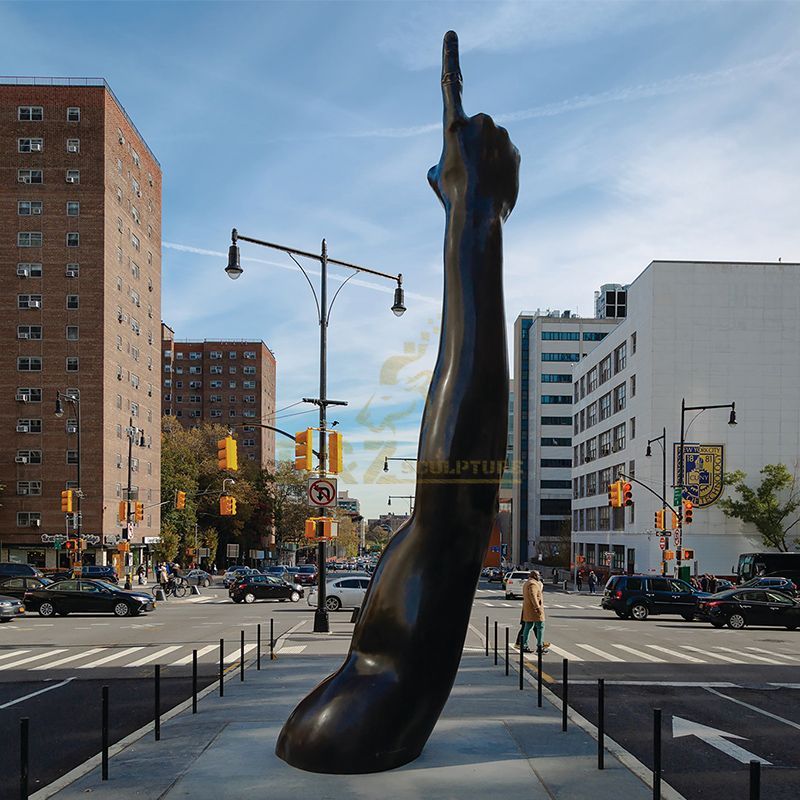 Hank Willis Thomas Unity arm sculpture Brooklyn