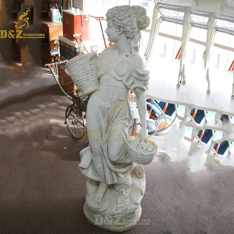Large marble St Dorothy statue