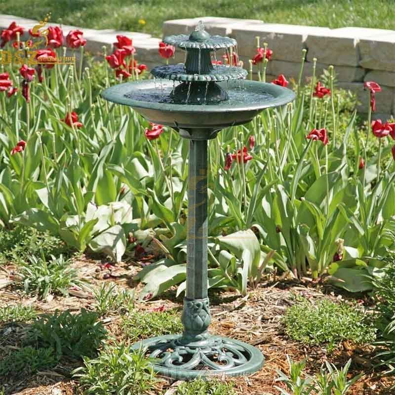 Outdoor 3 tiered electric bird bath fountain