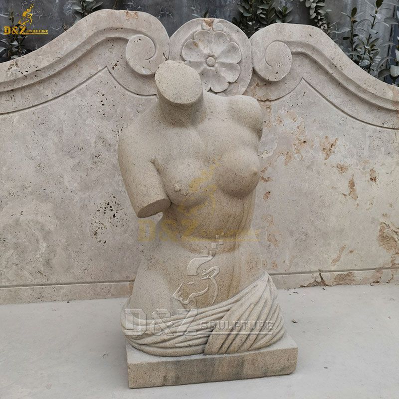Life size nude venus natural marble female torso sculpture for sale