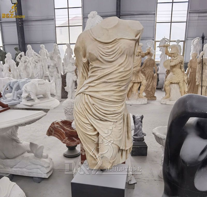famous Diana ancient the human woman torso sculpture with clothing for sale