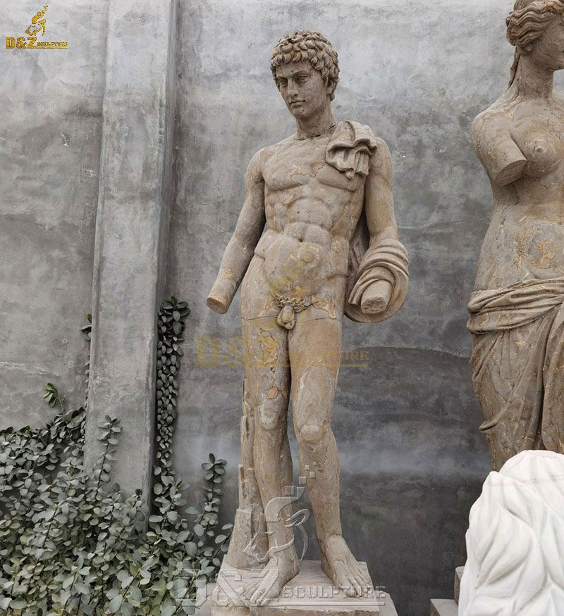 Natural marble art male famous ancient greek statues