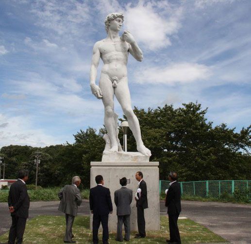 Famous greek marble michelangelo david statue accademia