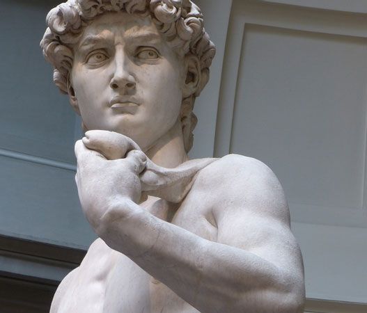 Famous greek marble michelangelo david statue accademia