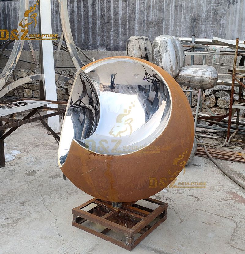 Modern large garden art metal sphere decor for sale