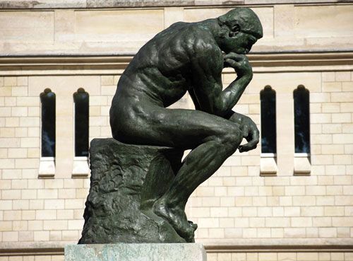 Custom made bronze life size the thinker statue for sale