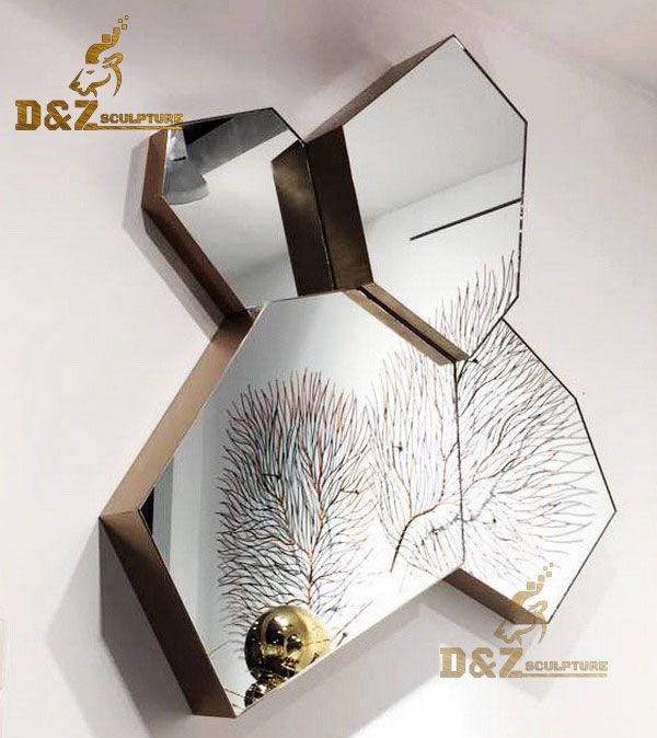 modern wall art metal geometric for entryway decor DZ-73