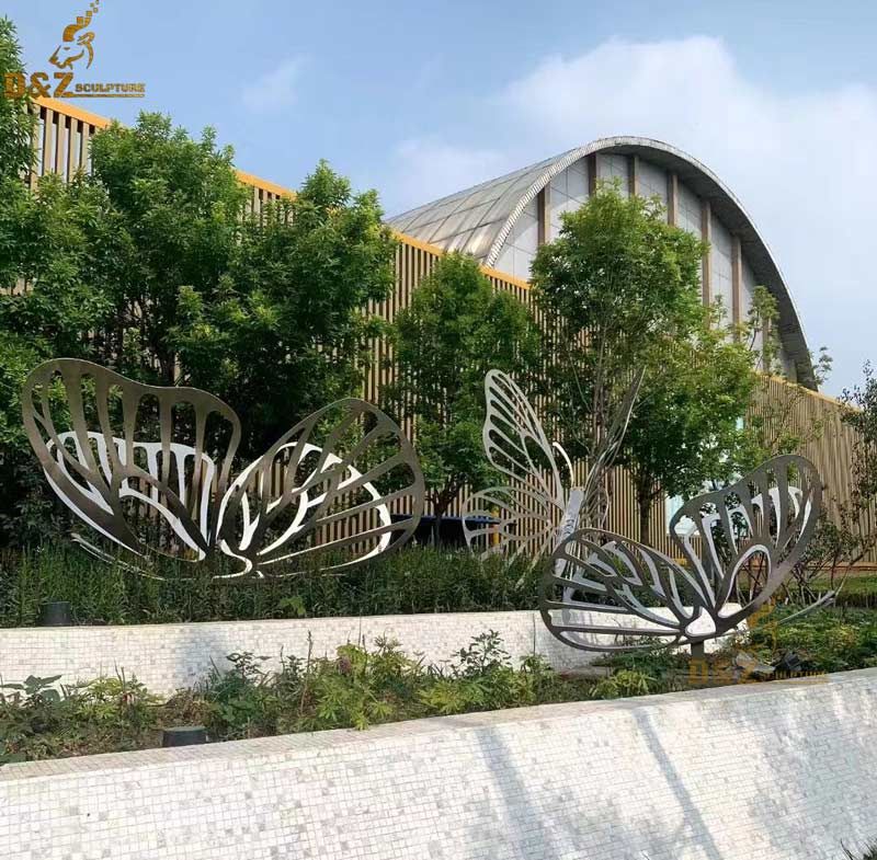 Custom made Large metal butterfly garden sculpture DZ-82
