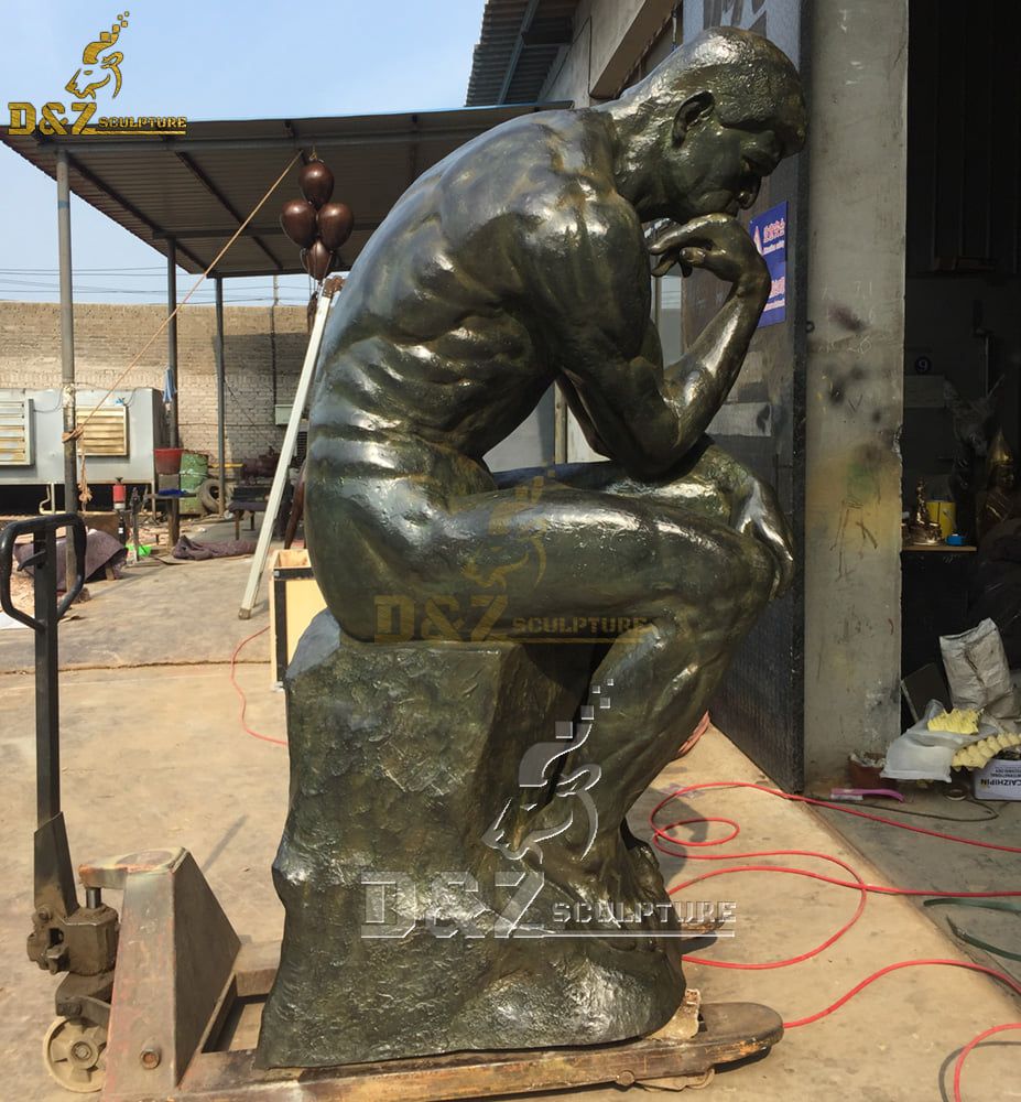 Garden decoration life size bronze famous statue sculpture artists Rodin's The thinker Garden decoration life size bronze famous statue sculpture artists Rodin's The thinker