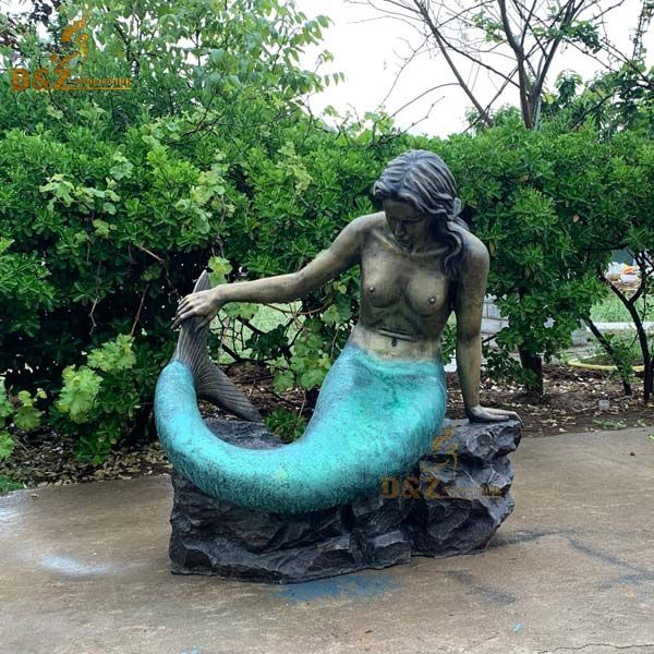 Custom made large mermaid statue for decor DZ-90