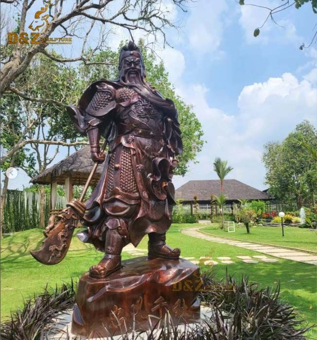 Custom made giant chinese bronze statue of guan yu DZ-92