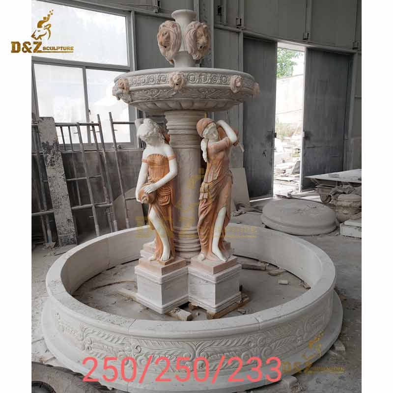Famous marble statues grecian lady fountain DZ-101