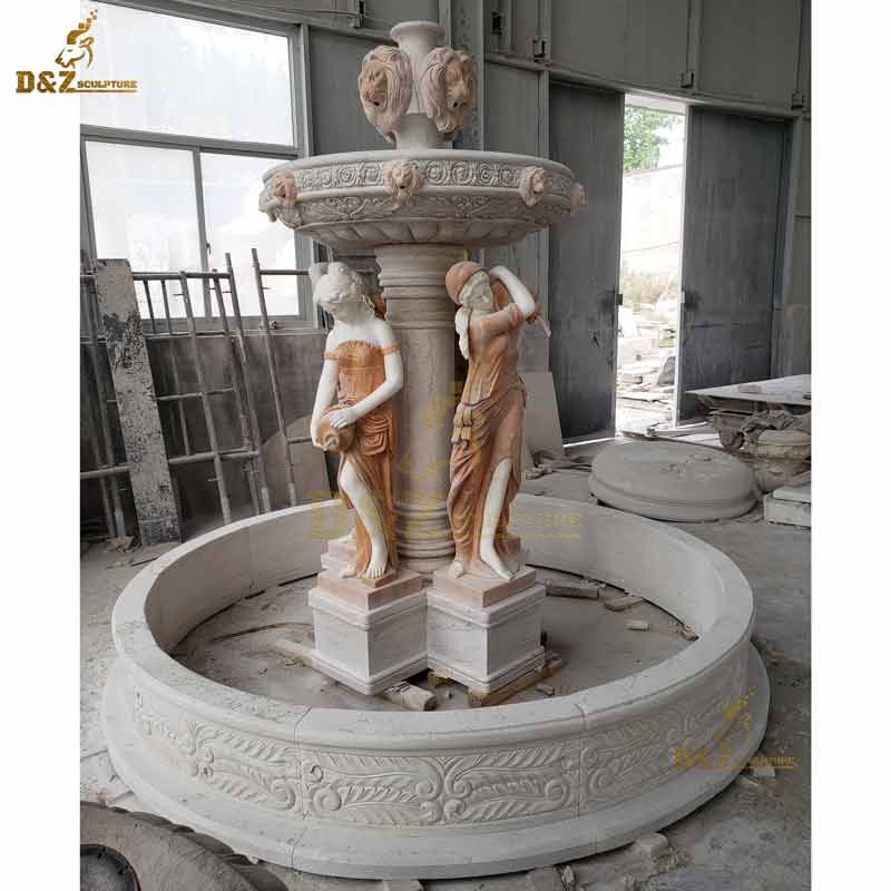 Famous marble statues grecian lady fountain DZ-101