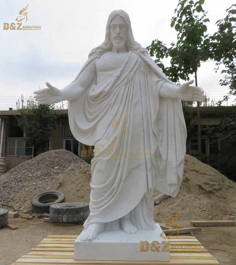 natural white marble large statue of jesus christ DZ-103