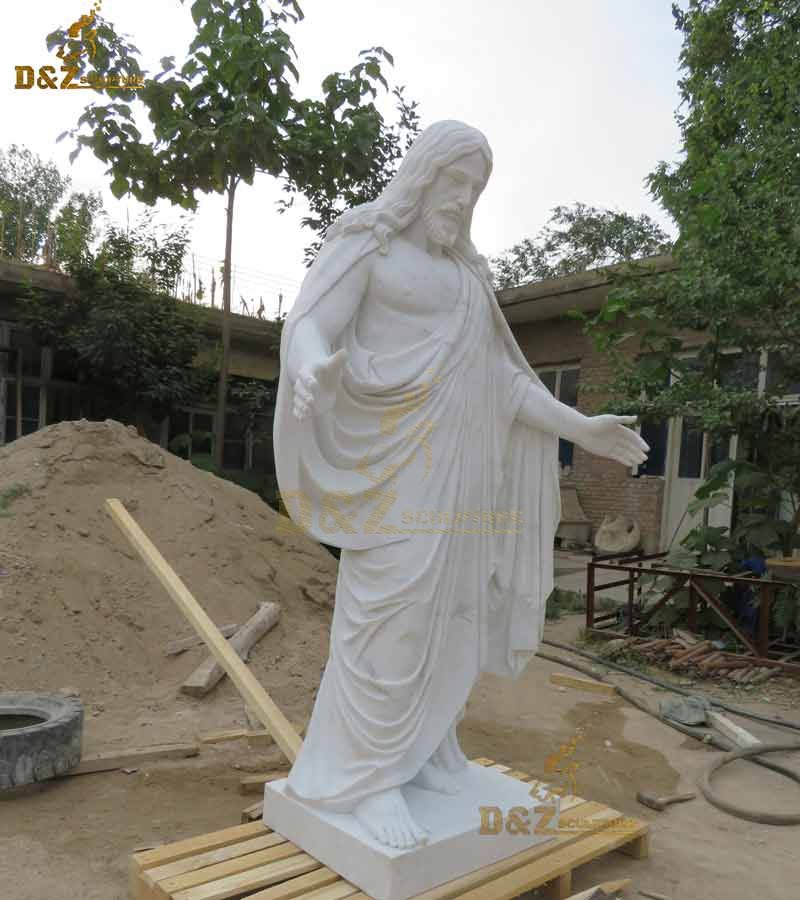 natural white marble large statue of jesus christ DZ-103