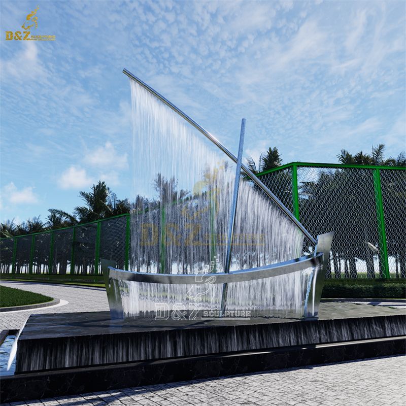 large outdoor water fountain