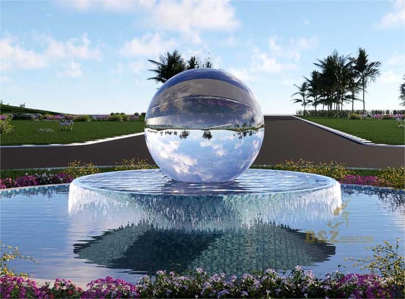 Ten beautiful modern metal art large outdoor fountains