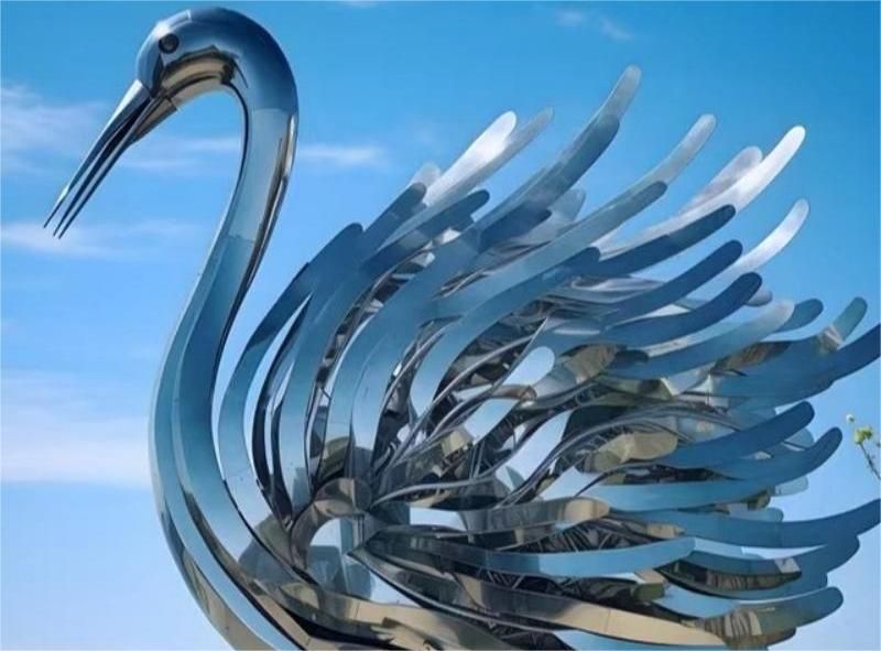 Large outdoor stainless steel sculpture customization process