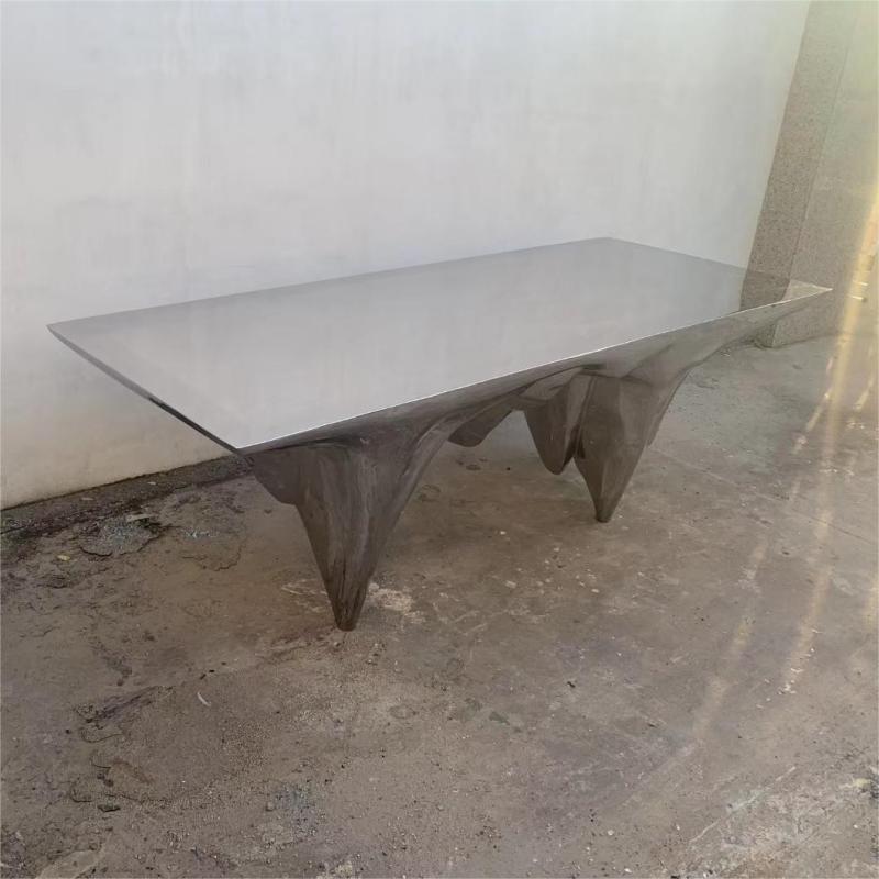 Modern metal art deco table metal furniture