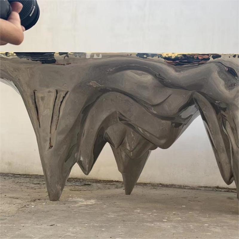 Modern metal art deco table metal furniture
