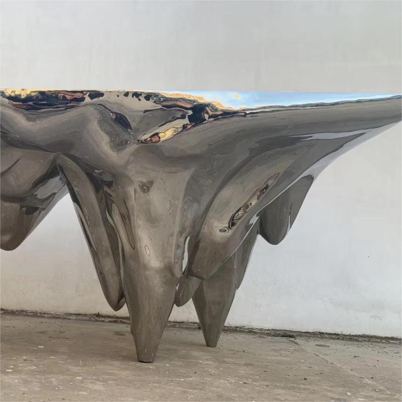 Modern metal art deco table metal furniture