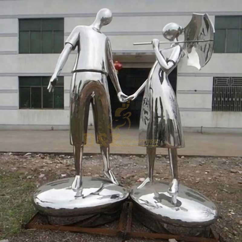 Outdoor figure sculpture abstract couple figure art decorative sculpture