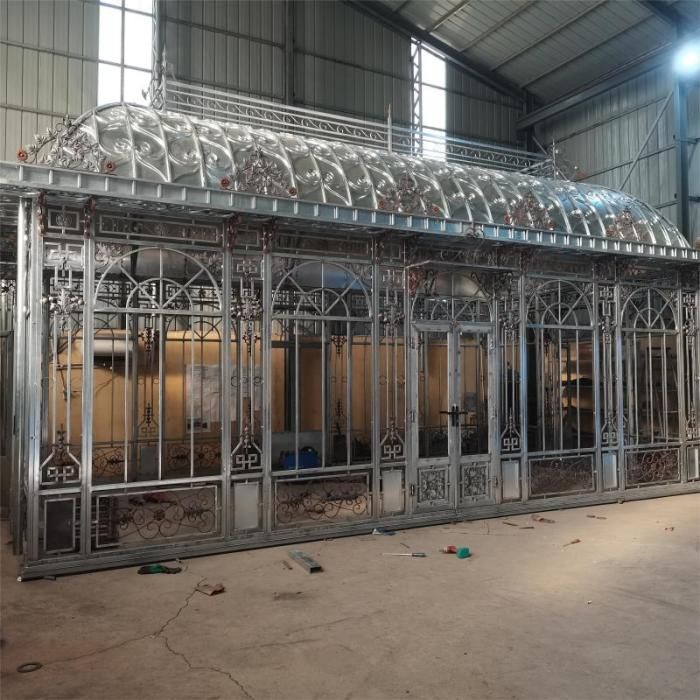 Large galvanized steel sunroom and pavilion for sale, exquisite art building