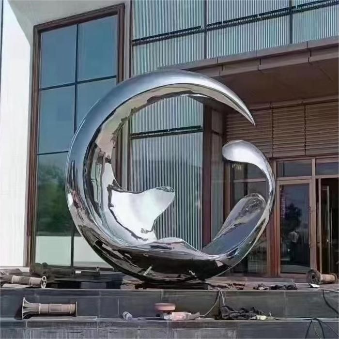 Outdoor stainless steel art sculpture city shopping mall garden metal sculpture DZ-180
