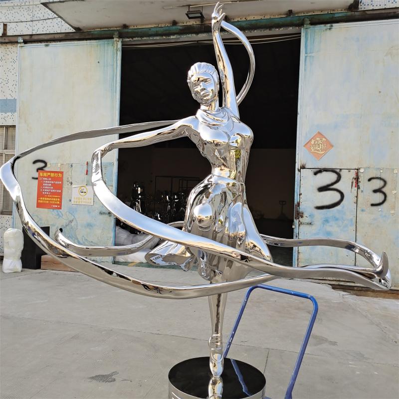 Famous metal sculpture dancing girl sculpture for sale DZ-184