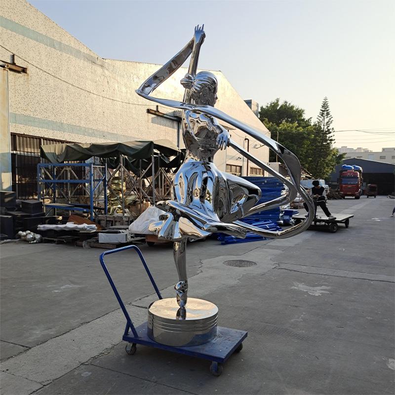 Famous metal sculpture dancing girl sculpture for sale DZ-184