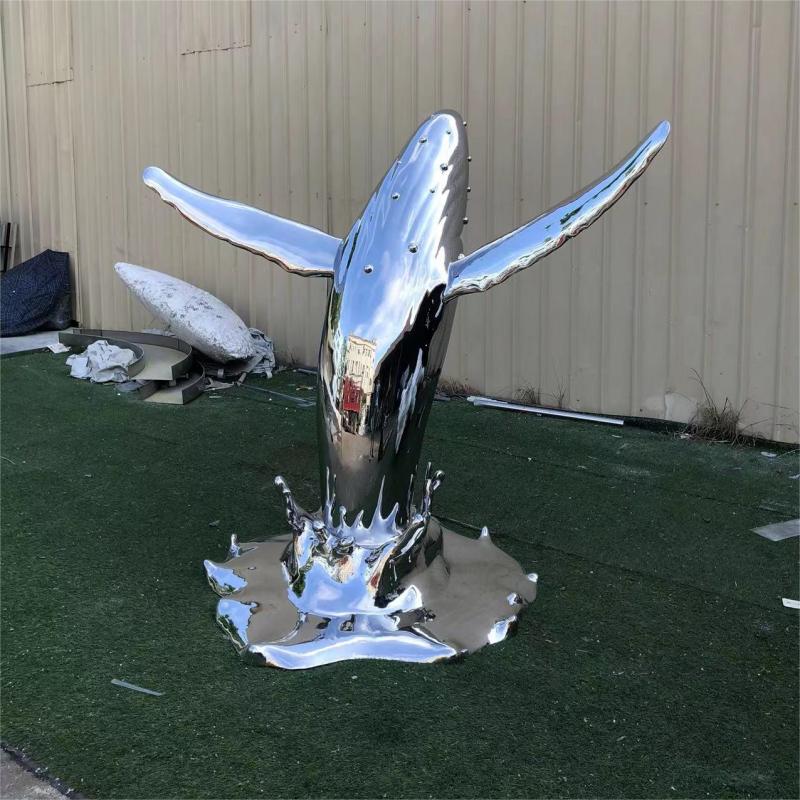 Large metal whale sculpture for sale theme park hotel