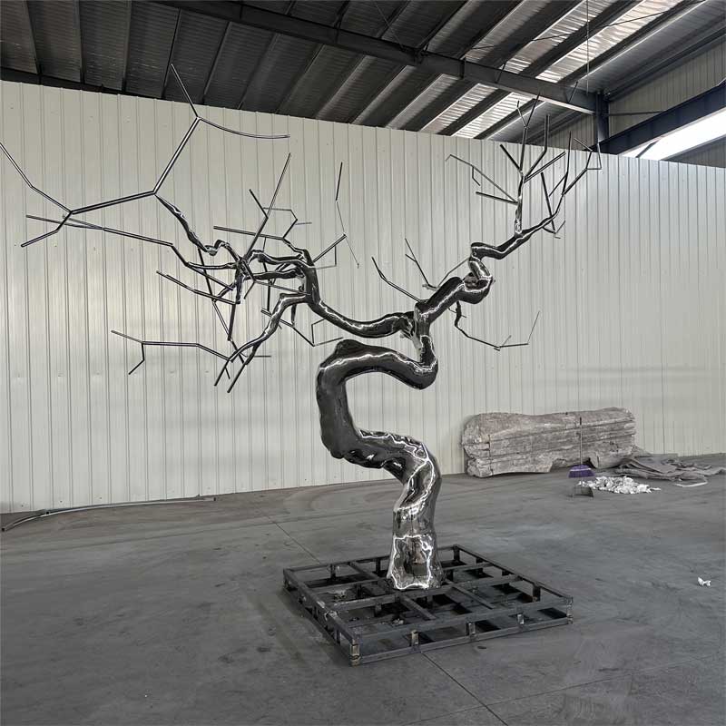 Large metal art tree sculpture for sale landscape decoration sculpture DZ-231